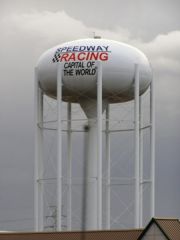 Old US 136: Speedway water tower.