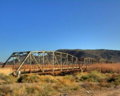 1927 Gillespie Bridge across Gila River on Us 80 north of Gi