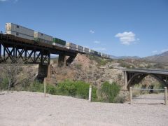 1921 Cienega Creek bridge showing proximity to UP bridge