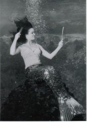 Barbara Wynns performing as a mermaid in the late 60's.