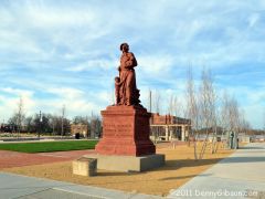 Madonna of the Trail in downtown Springfield, OH