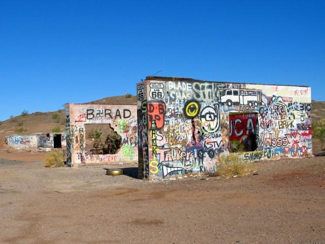 Graffiti Wall - Mojave Desert, CA
