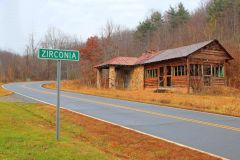 Old Gas Station on Dixie Highway in Zirconia, NC