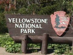 Yellowstone Park sign