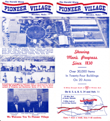 Harold Warp's Pioneer Village Brochure